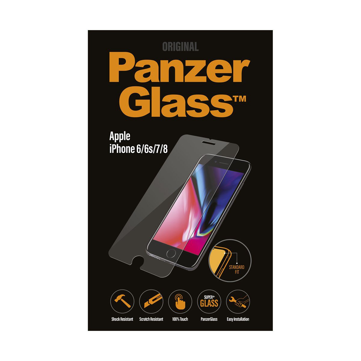 PanzerGlass iPhone 6 6s 7 8 Black product photo