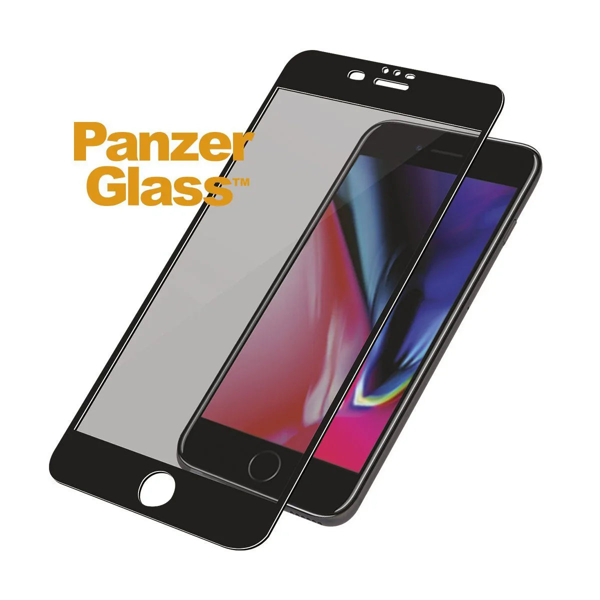PanzerGlass iPhone 6 6s 7 8 Plus Black Privacy & Case Friendly product photo