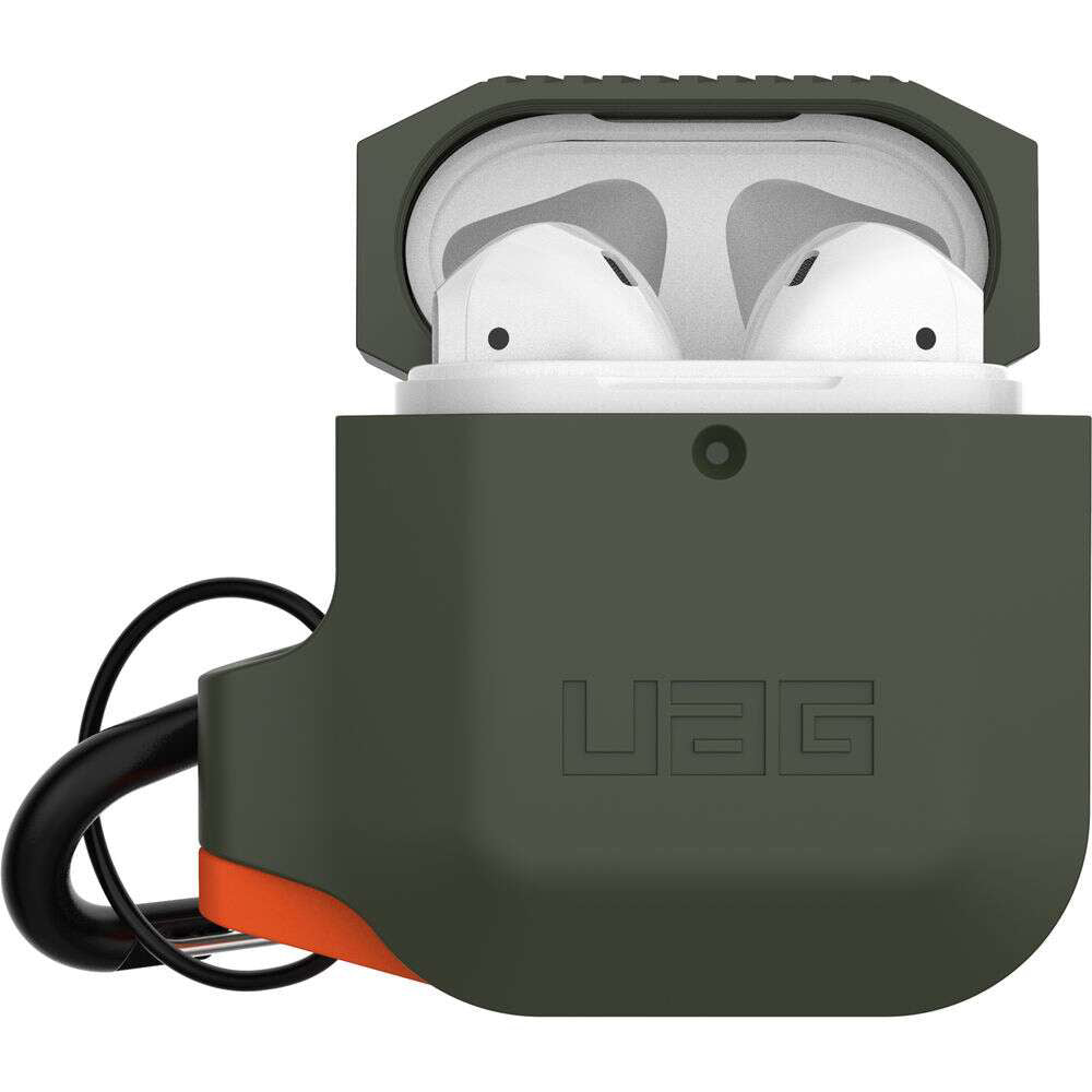 UAG APPLE AirPods SILICONE CASE - OLIVE ORANGE product photo