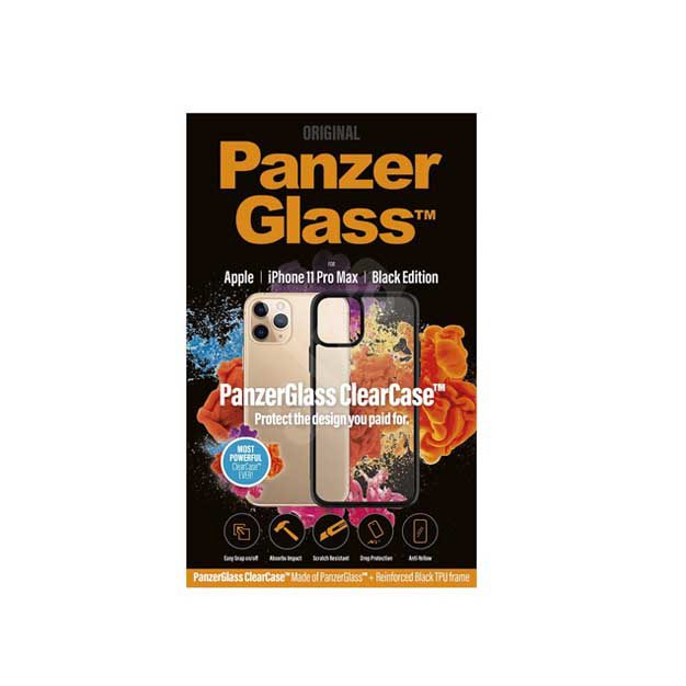 PanzerGlass ClearCase for iPhone 11 Pro Max Black Edition