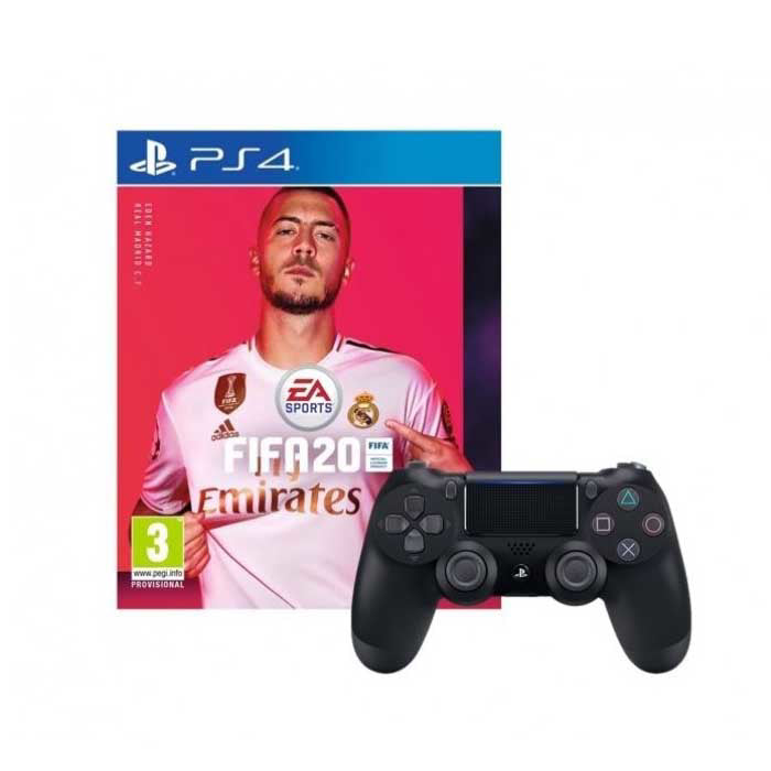 Sony DualShock 4 Wireless Controller + FIFA 20 Standard Edition product photo