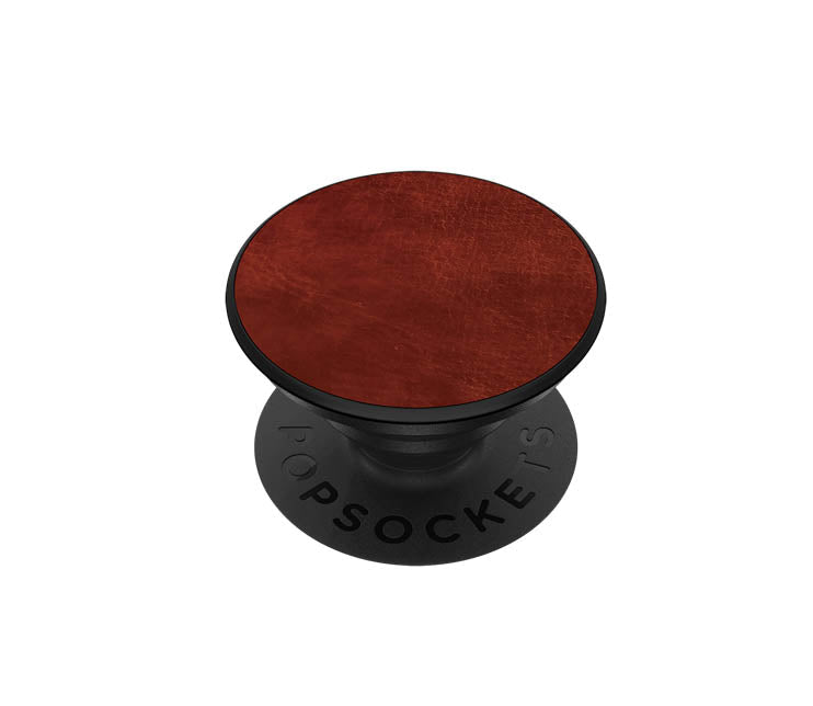 Popsockets Phone Stand and Grip - Brown Vegan Leather