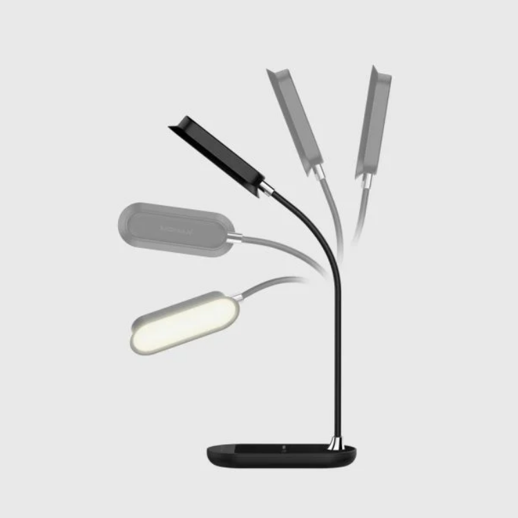 Momax Q Led Flex Mini lamp with Wireless Charging Base - Black product photo