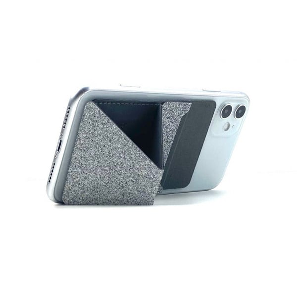 Moft Sparkle Phone Stand with Magnetic Card Holder - Silver Gem additional product image