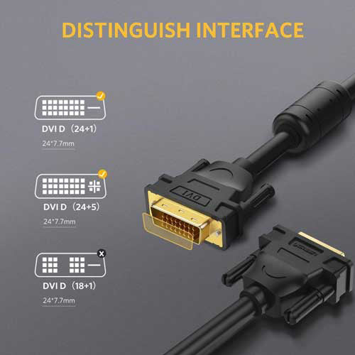 Ugreen DVI-D 24+1 Dual Link Video Cable 2m