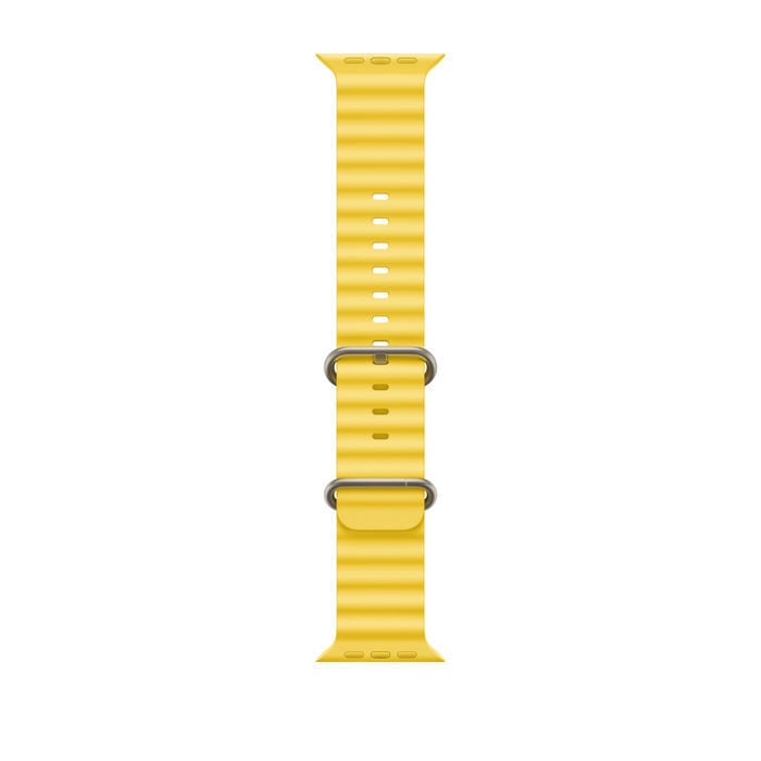 Apple Watch Ultra Titanium Case- Yellow Ocean Band product photo