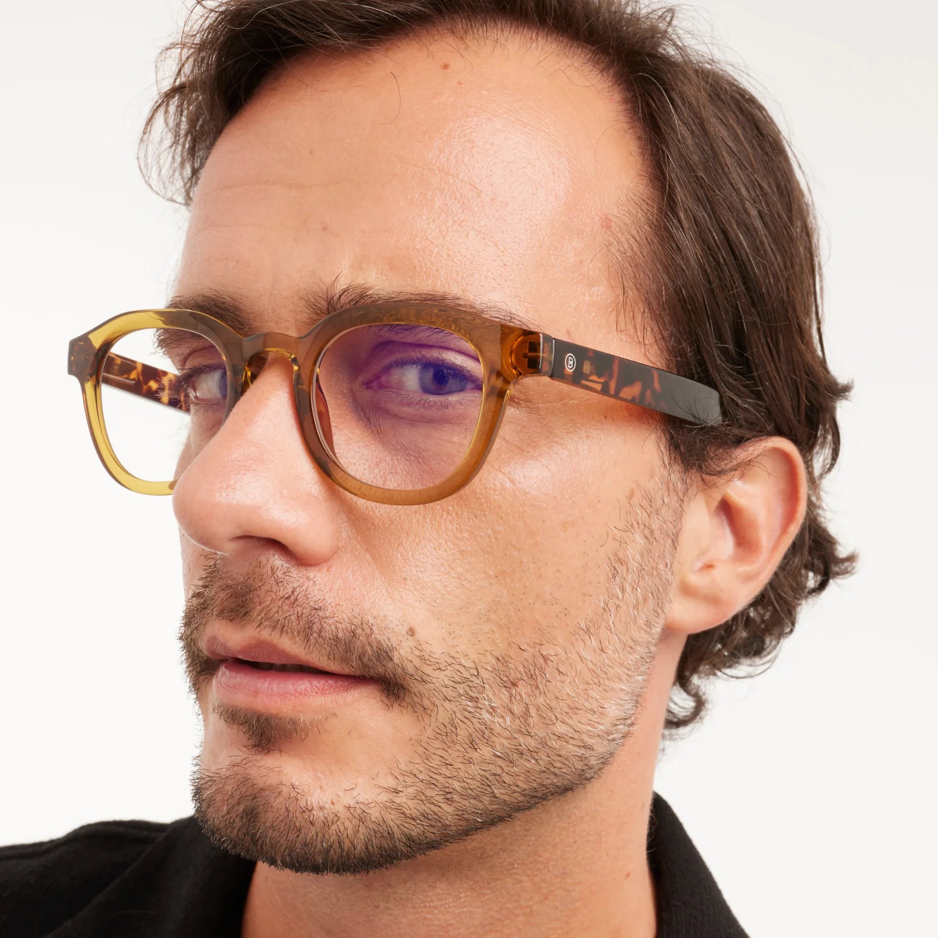 Barner Glasses Charles Glossy Blue light - Ecru Olive Combi additional product image