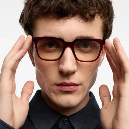 Barner Holly Glossy Cherry Lacquer Glasses Red additional product image