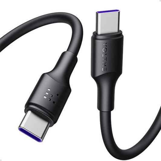 Voltme Powerlink EDC Cable Type C to Type C 1 2M 5A 100W Black product photo