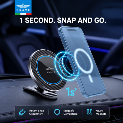 Brave BHL-63 Magnetic Car Phone Holder – Black