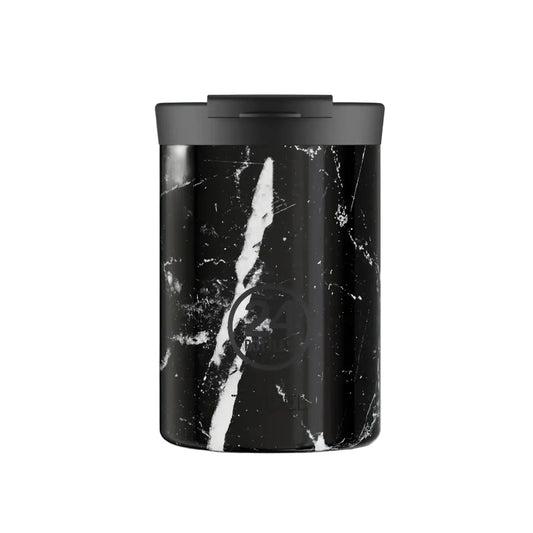 24bottles Travel Tumbler 350ML Black Marble product photo