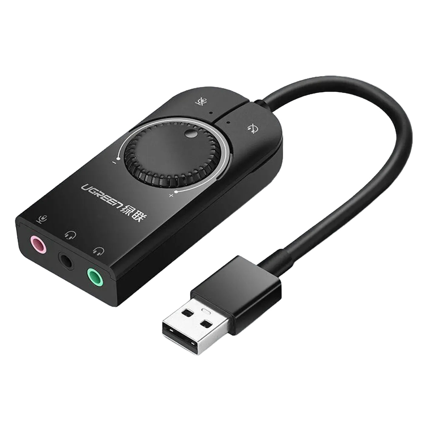 Ugreen USB External Sound Audio Card 3 5 mm - Black product photo