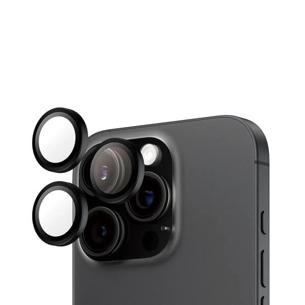 PanzerGlass® Hoops® Black Camera Lens Protector iPhone 16 Pro 16 Pro Max product photo