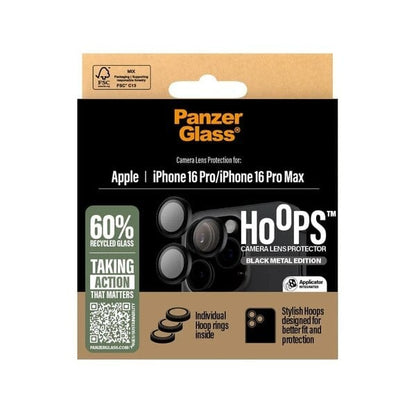 PanzerGlass® Hoops® Black Camera Lens Protector iPhone 16 Pro 16 Pro Max product image