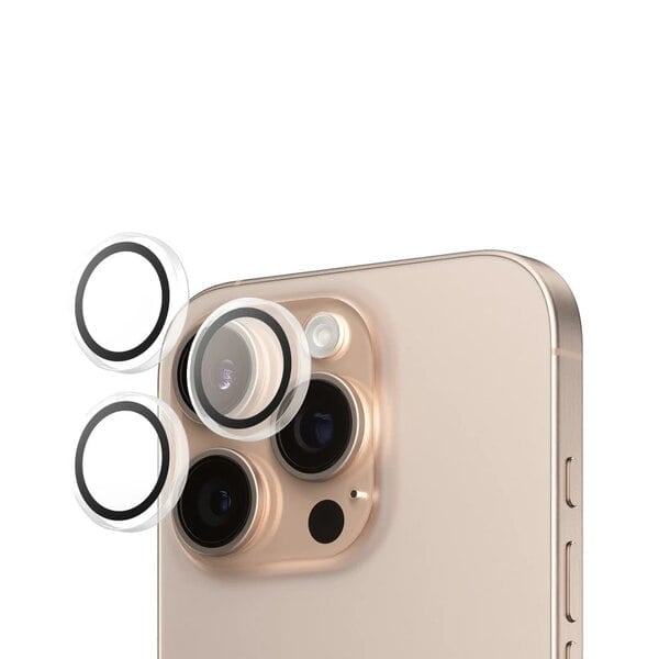 PanzerGlass® Hoops® Transparent Camera Lens Protector iPhone 16 Pro 16 Pro Max