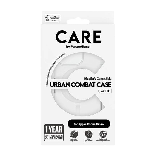 PanzerGlass CARE iPhone 16 Pro Flagship Case Transparent Urban Combat