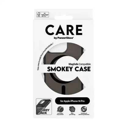 PanzerGlass iPhone 16 Pro CARE Flagship Case Smokey Urban Combat w Black MagSafe