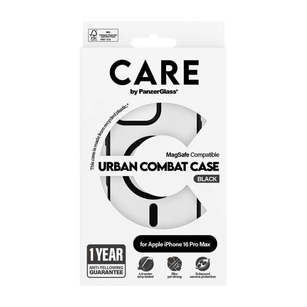 PanzerGlass iPhone 16 Pro Max CARE Feature Case Transparent Black product image