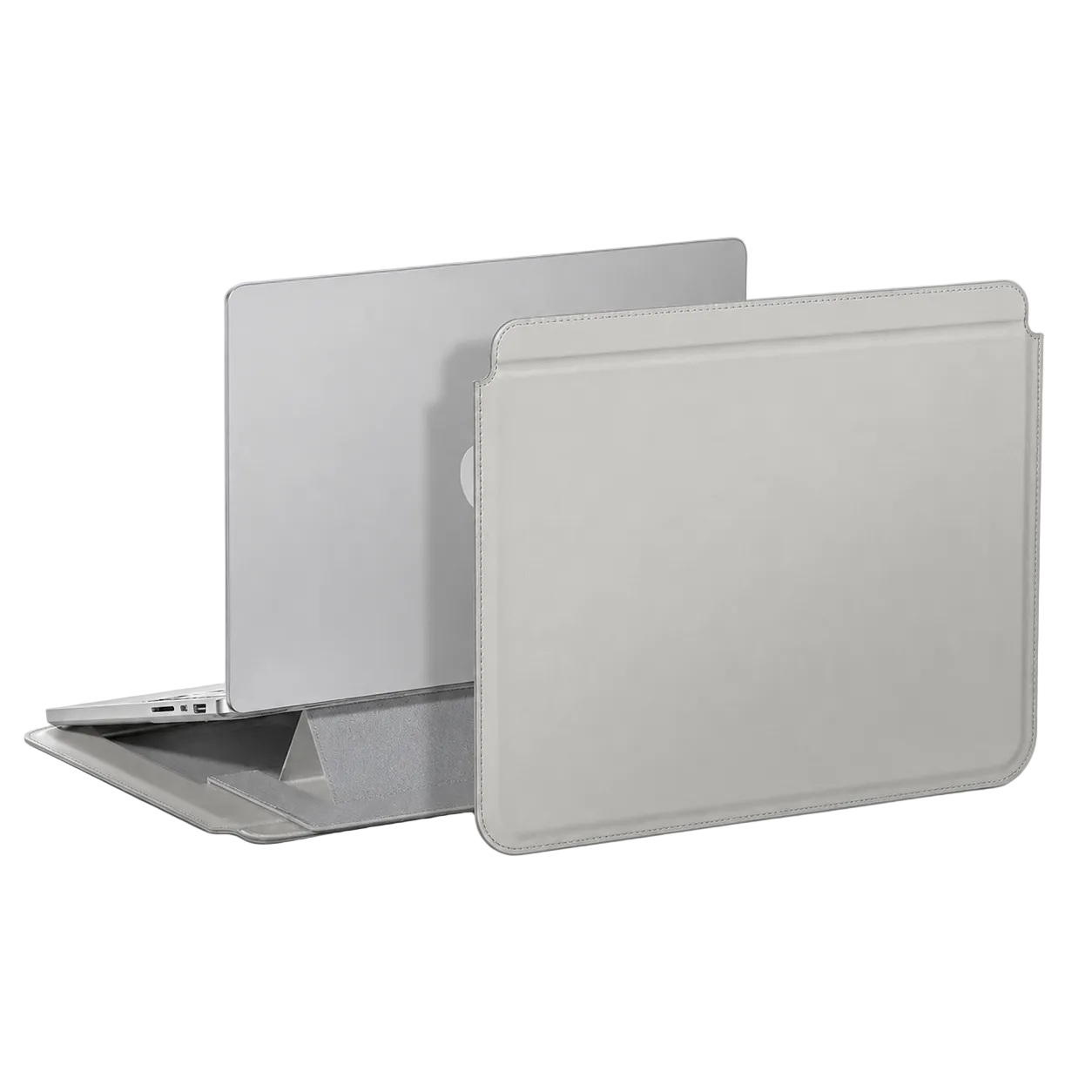 AmazingThing  Matte PRO MAG Sleeve with Stand Case Cover for Macbook PRO 14/13 inch and Macbook Air 13.6/13 inch - Gray