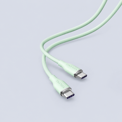 Voltme Powerlink Moss Liquid Silicon Cable Type C to Type C 5A / 1M (100W) Emarker Green