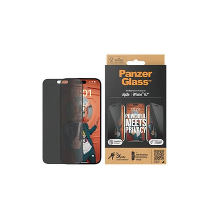 PanzerGlass Screen Protector iPhone 15 Plus - Wide and Privacy product photo