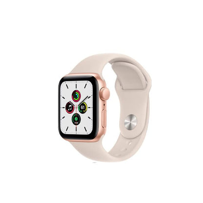 Apple Watch SE 40mm Gold Aluminum Case with Starlight Sport Band product photo