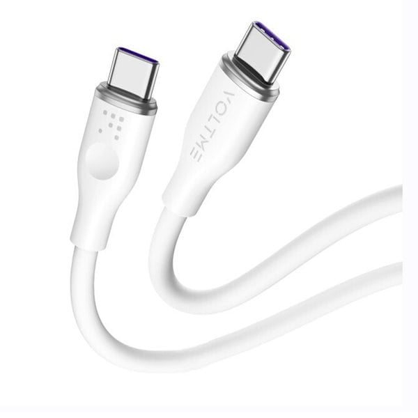 Voltme Powerlink Moss Liquid Silicon Cable Type C to Type C 5A 1M 100W Emarker