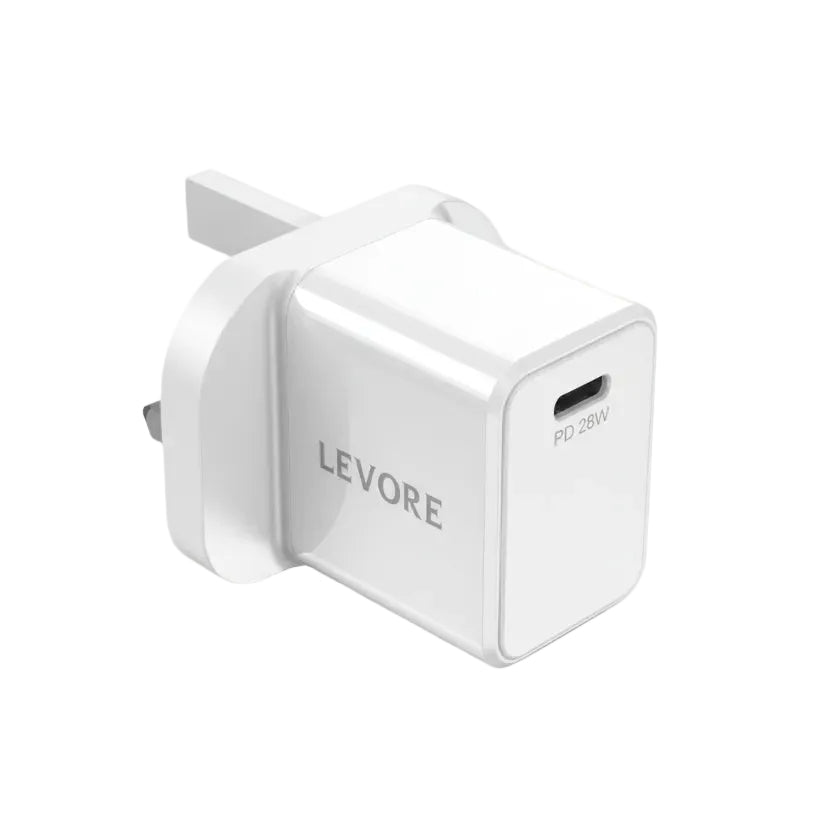Levore Wall Charger 25W USB-C PD Adapter - White
