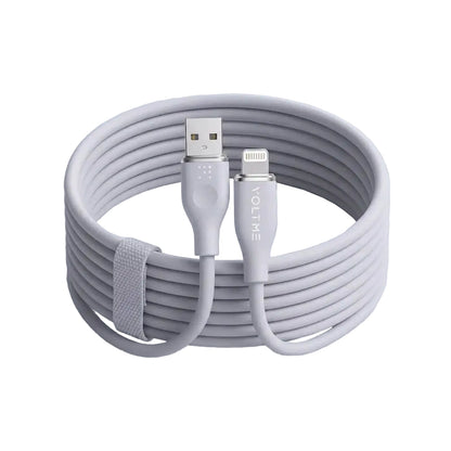 Voltme Powerlink Moss Liquid Silicon Cable USB A to Lightning 3A 1 2M Zinc-Alloy