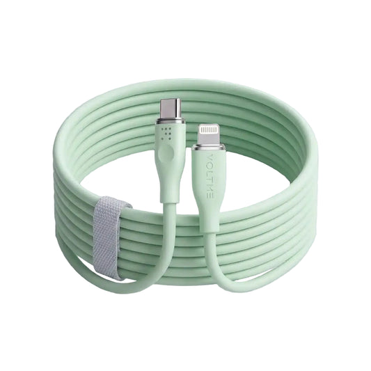 Voltme Powerlink Moss Liquid Silicon Cable Type C to Lightning 3A 1 2M product photo