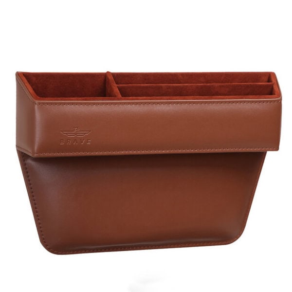 Brave Car Seat Gap Organizers Storage Box-Brown product photo