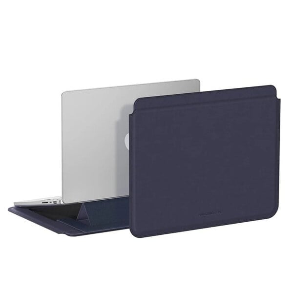 AmazingThing Matte Pro Mag Sleeve with Stand Case Cover for Macbook Pro - Blue
