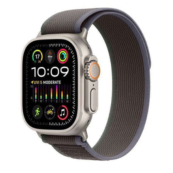 Apple Watch Ultra 2 GPS + Cellular 49mm Titanium Case with Blue Black Trail Loop