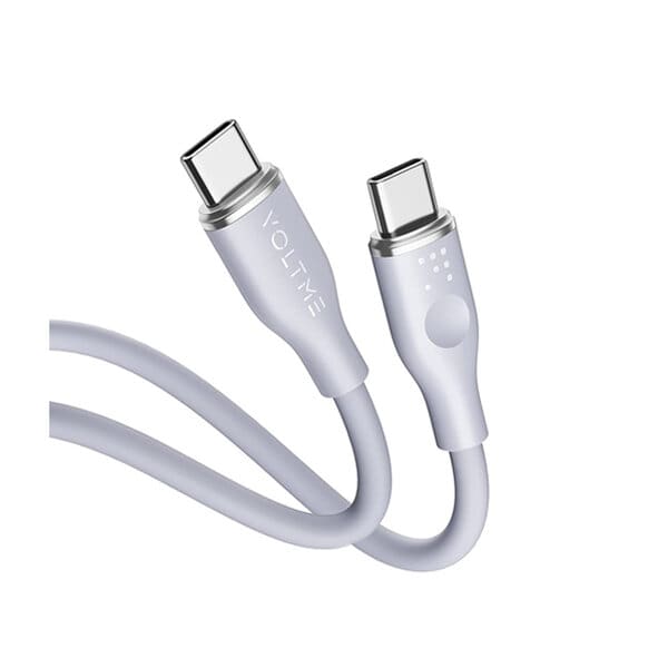 Voltme Powelink Moss Liquid Silicon Cable Type C to Type C 3A 1M 60W Gray product photo