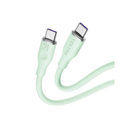 Voltme PowerLink MOSS USB-C to USB-C Cable – 100W – 1.8M – Mint Green