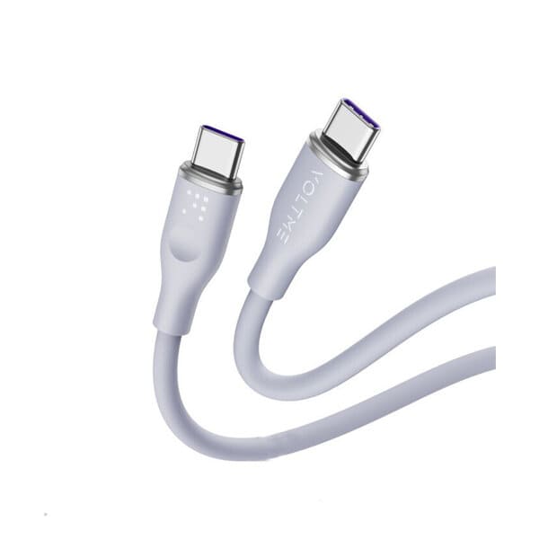 Voltme Powerlink Moss Liquid Silicon Cable Type C to Type C 5A 1M 100W Emarker