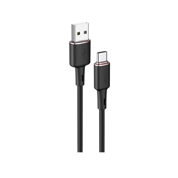 Acefast C2-04 USB-A to USB-C zinc alloy silicone charging data cable product photo