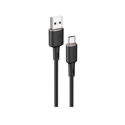 Acefast C2-04 USB-A to USB-C zinc alloy silicone charging data cable product photo