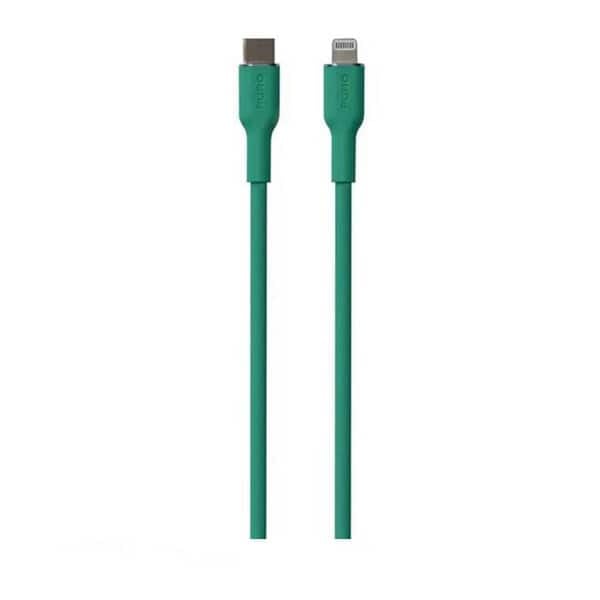 Puro ICON Soft Cable - Cable USB-C to Lightning 1 5 m Green