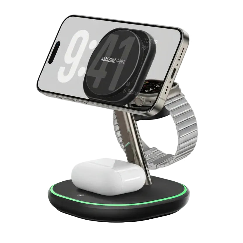 AmazingThing Thunder Pro Mag 3-IN-1 Charging Stations with Stand product photo