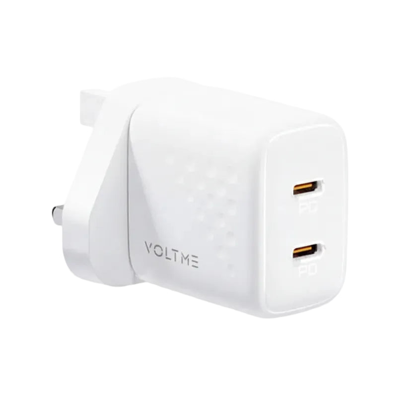 Voltme Revo 20 Duo Lite Wall Charger- White product photo