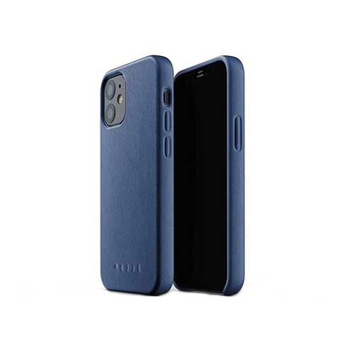 Mujjo iPhone 12 mini Full Leather Case - Blue product photo