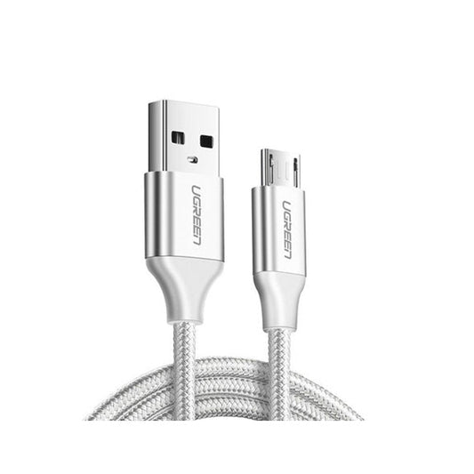 Ugreen USB A to Micro Aluminum Braid White 1m product photo