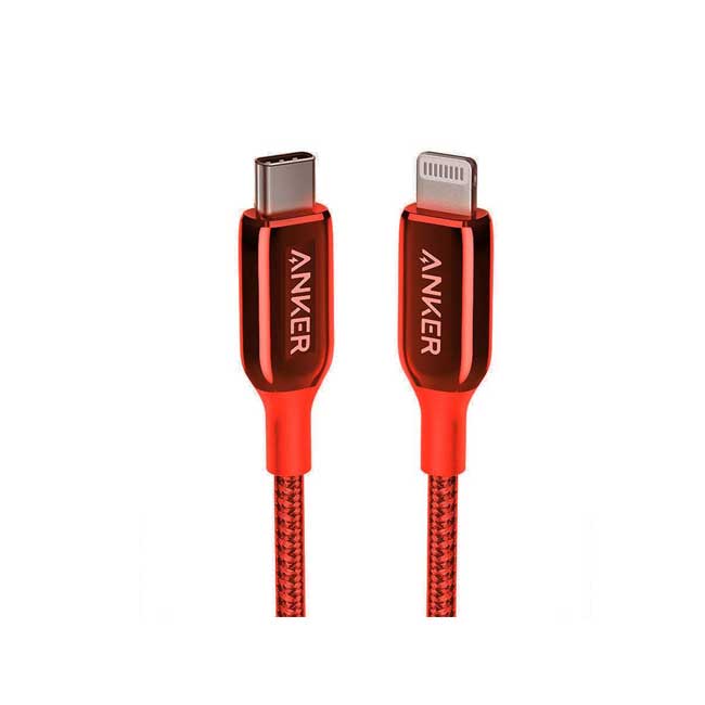 Anker PowerLine + III USB-C to Lightning 1 8m 6ft - Red