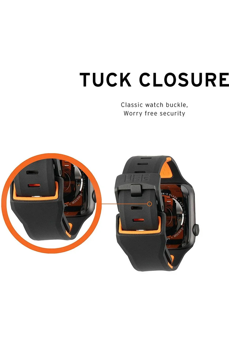 UAG Apple Watch 44mm 42mm Civilian Straps - Black Orange product image
