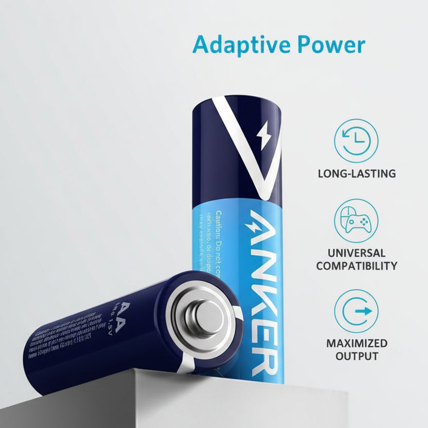 Anker Alkaline AAA Batteries 2-Pack charger product photo