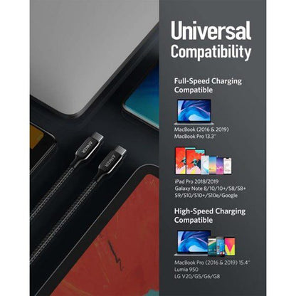 Anker PowerLine + III USB-C to USB-C 1 8m -Black product photo
