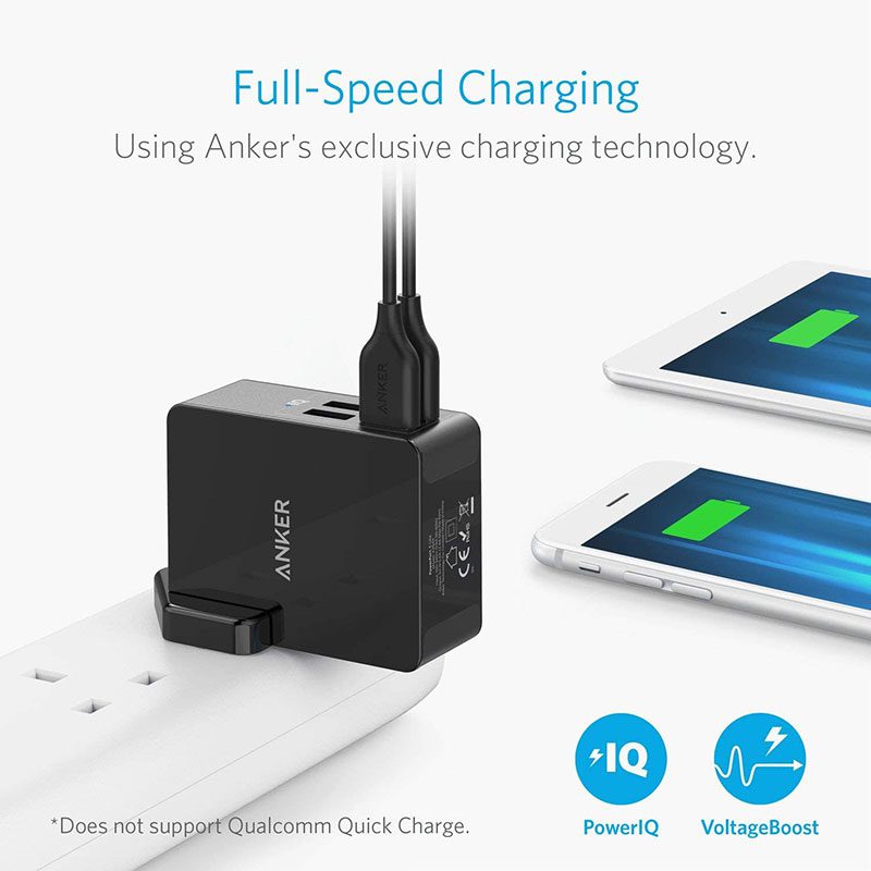 Anker PowerPort Lite 4 Ports 27W - Black product photo