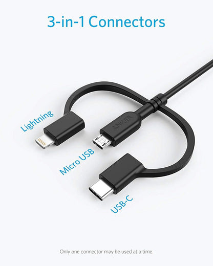 Anker Powerline II 3-in-1 Cable 0 9METER product photo