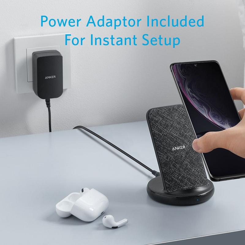 Anker Powerwave II Sense Charging Stand 15W - Black Fabric